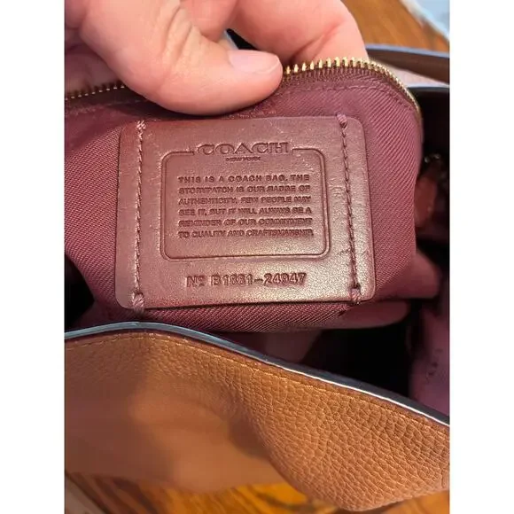 Coach Clarkson Hobo Bag Crossbody Brown - Picture 8 of 13